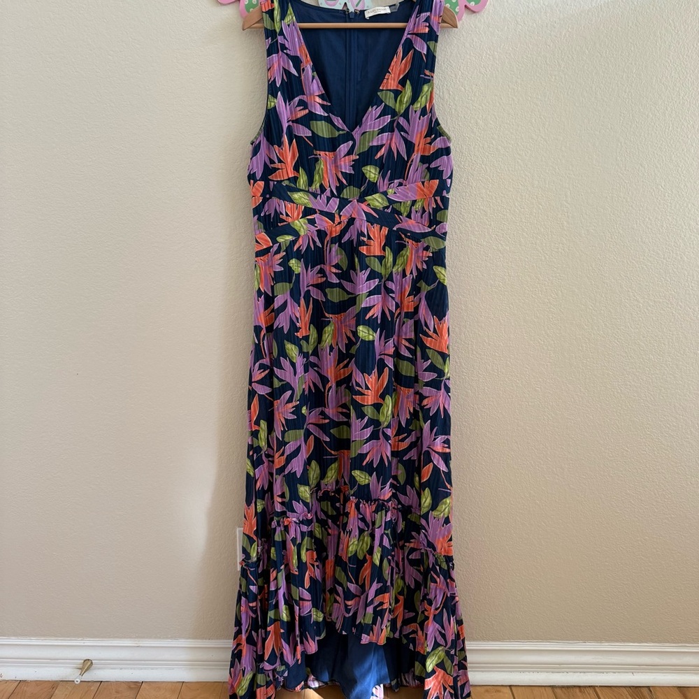 Ramy Brook Floral Maxi Dress Size 14 - Picture 2 of 12